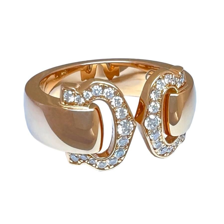 CARTIER カルティエ リング ブークルセ 2C ダイヤ 750 K18 PG 48 CARTIER カルティエ リング ブークルセ 2C ダイヤ 750 K18 PG 48