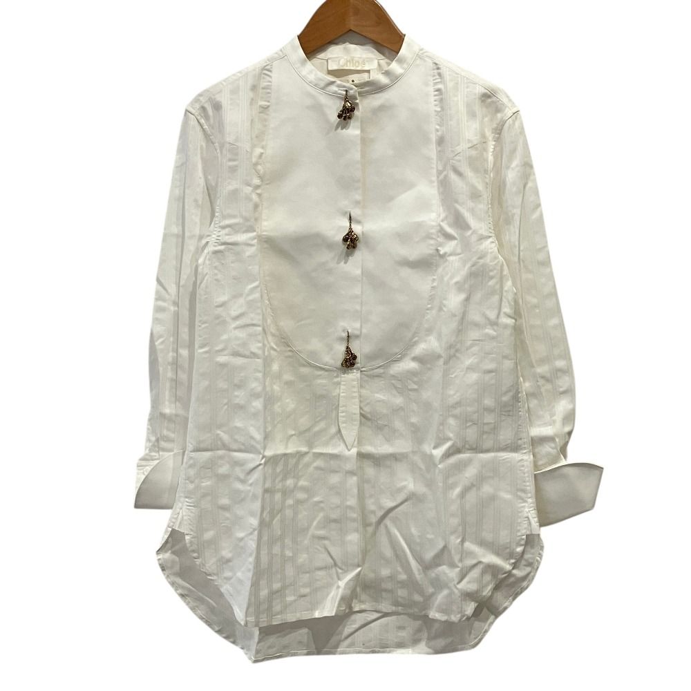 美品 Chloe クロエ チェンジボタン ブザムシャツ CHC21SHT3930710734