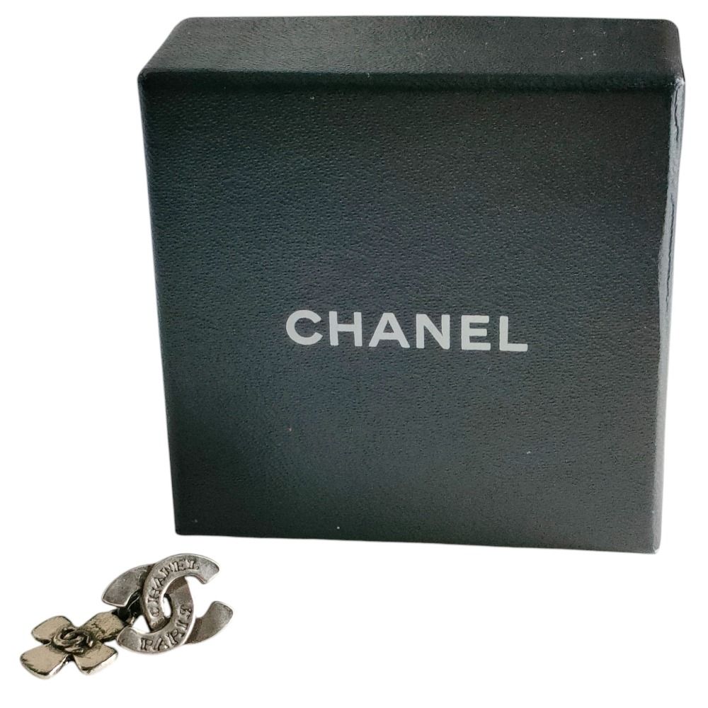 99A CHANEL シャネル ココマーク クロス 片耳 ピアス アクセサリー 箱
