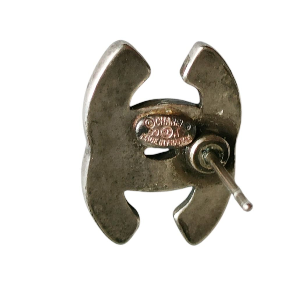 99A CHANEL シャネル ココマーク クロス 片耳 ピアス アクセサリー 箱