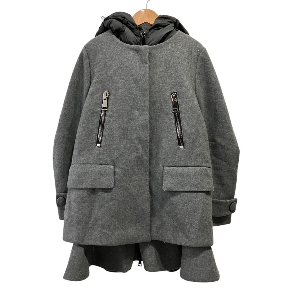 極美品✨MONCLER PHEMIA 4WAY ウールコート＆ダウンベストセット 美品 MONCLER モンクレール PHEMIA 3way ペプラムヘム ダウンベスト付