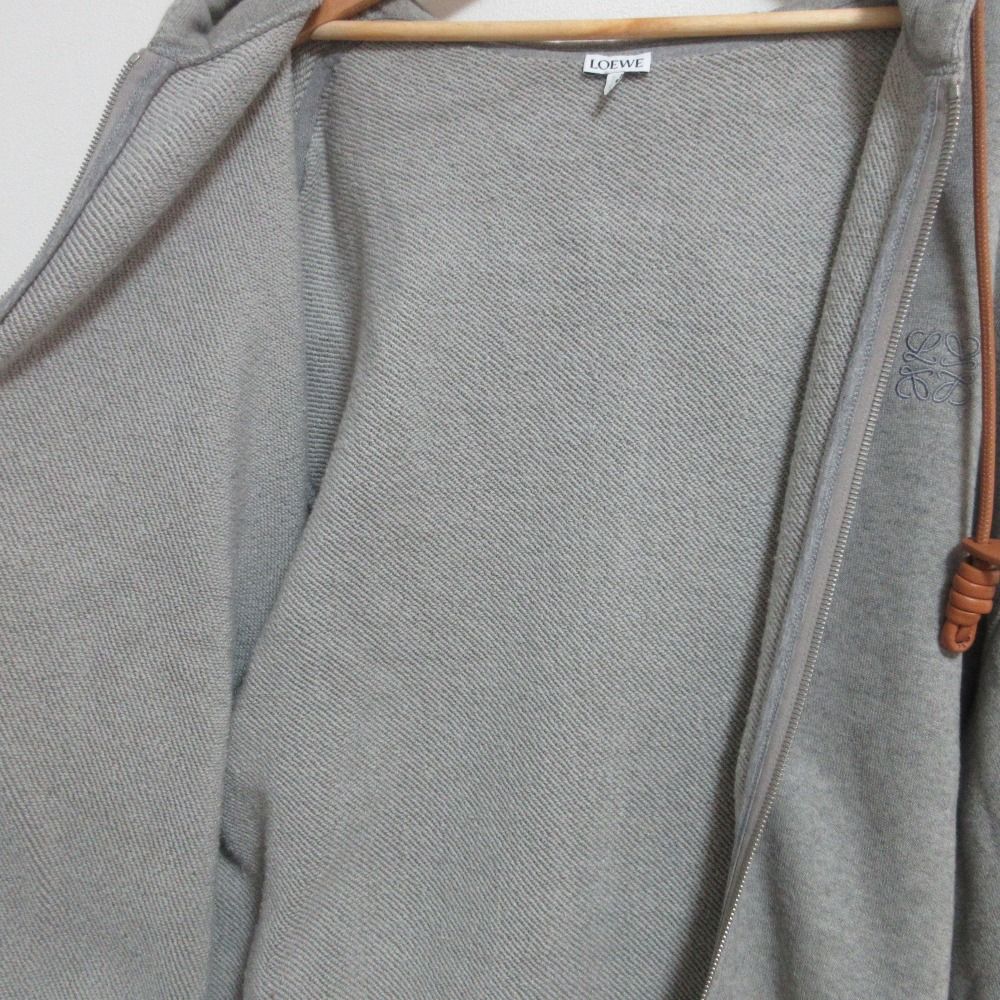 LOEWE ロエベ アナグラム フラメンコ ジップアップパーカー S359Y25X53 グレー S LOEWE ロエベ アナグラム フラメンコ ジップアップパーカー S359Y25X53