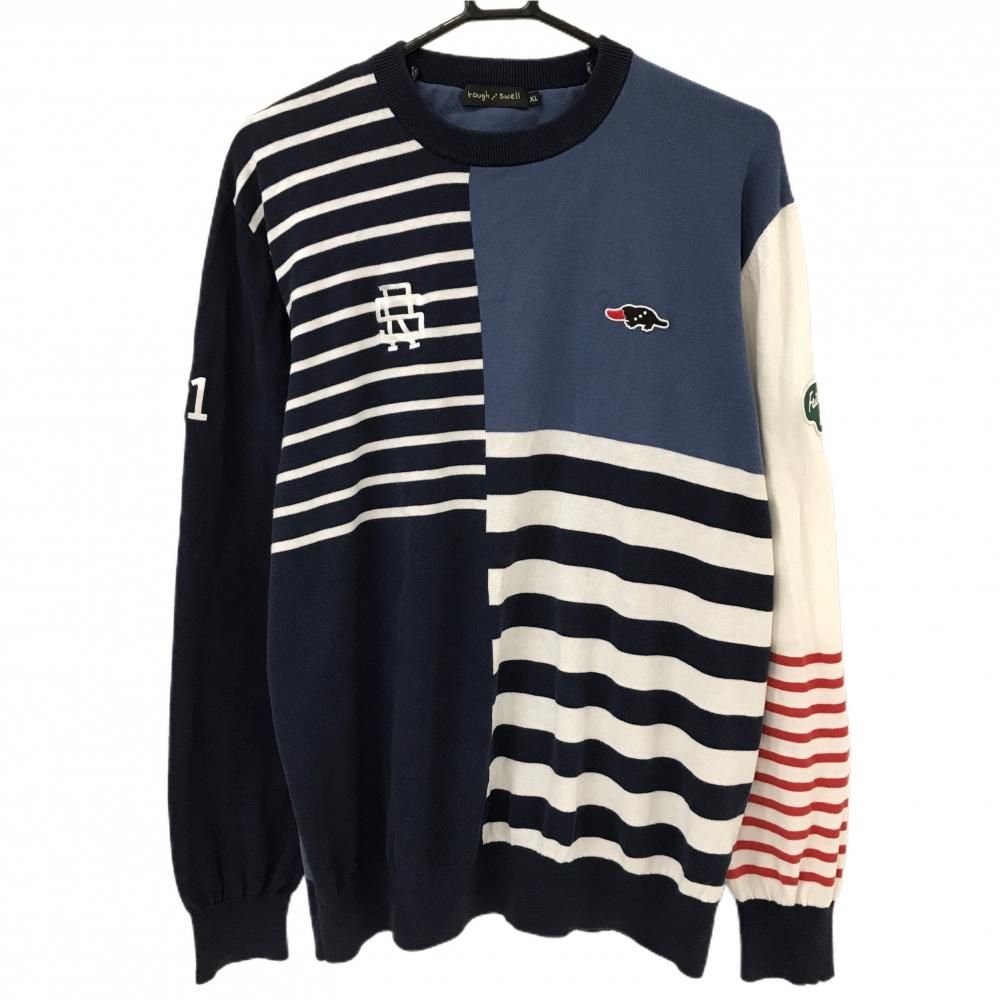 ROUGH & SWELL DUCKBILL トレーナー ネイビー L rough & swell 《 ラフ