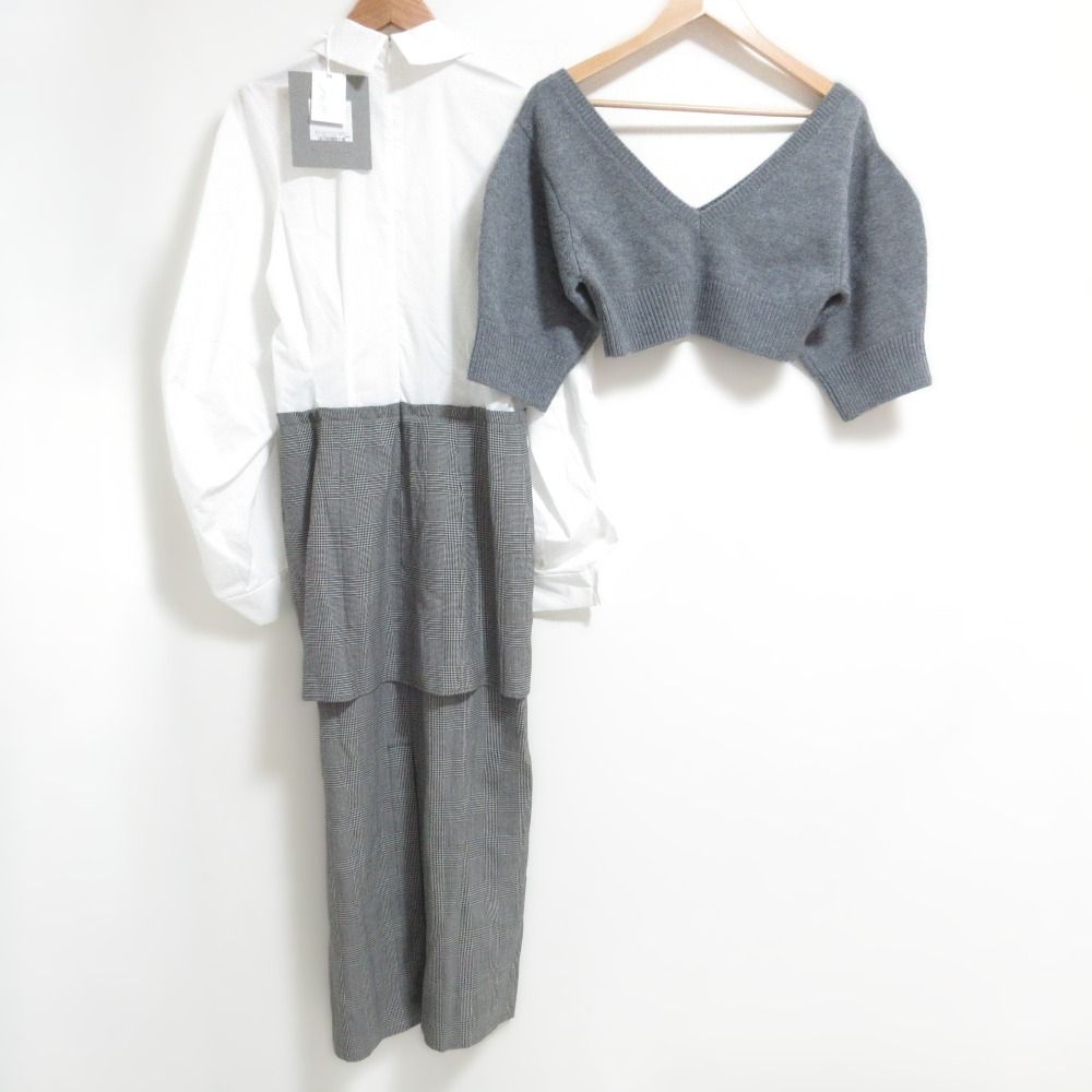 ★美品★ENFOLD シャツドッキングニット 定価44000円‼️ENFOLD ドッキングニットストライプシャツ38 】 - メルカリ