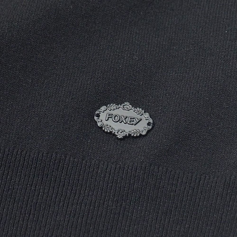 FOXEY フォクシー カーディガン サイズ40 クルーネック ニット