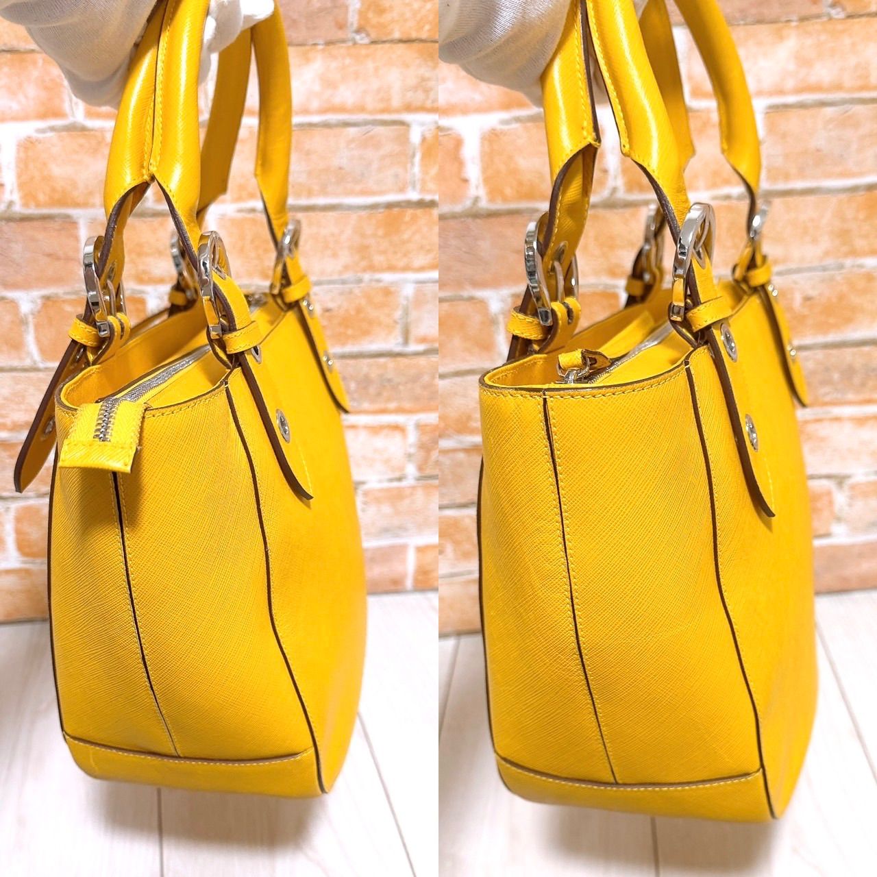 超美品) Ferragamo(フェラガモ)ハンドバッグ レザー - メルカリ