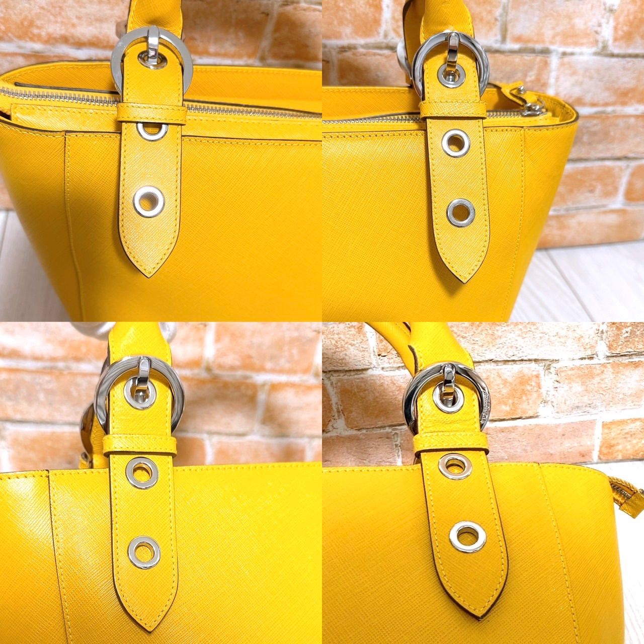 超美品) Ferragamo(フェラガモ)ハンドバッグ レザー - メルカリ