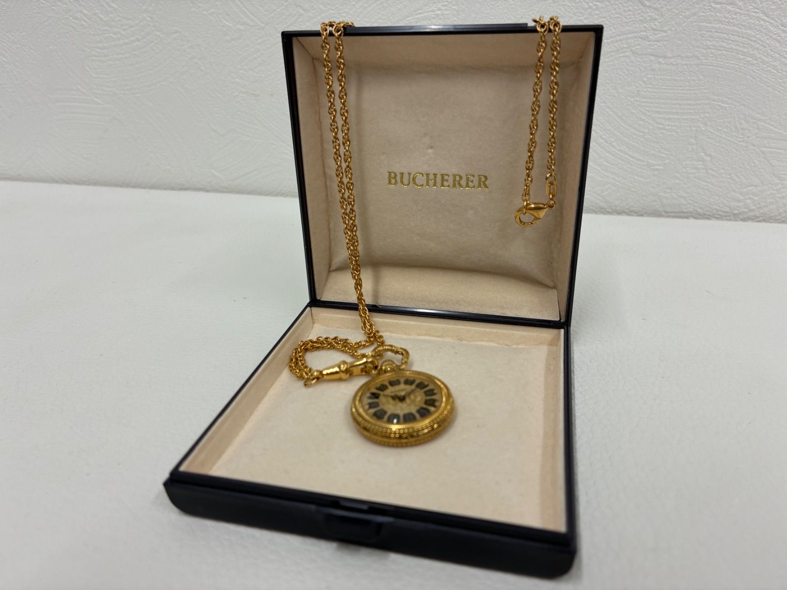 美品】BUCHERER ブッフェラー ペンダントウォッチ 手巻き式 懐中時計