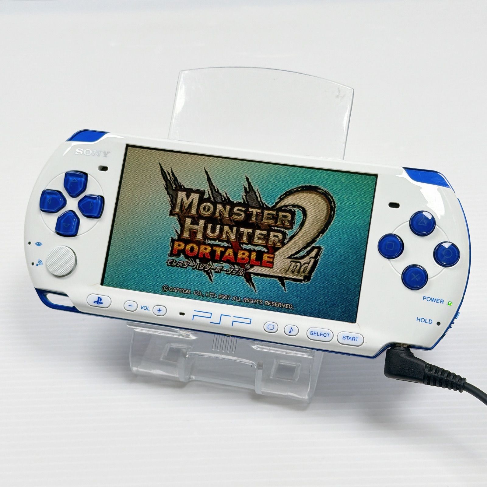 PSP 3000 ホワイトブルー 良品 遊べるセット 動作確認済み FW6.60 中期