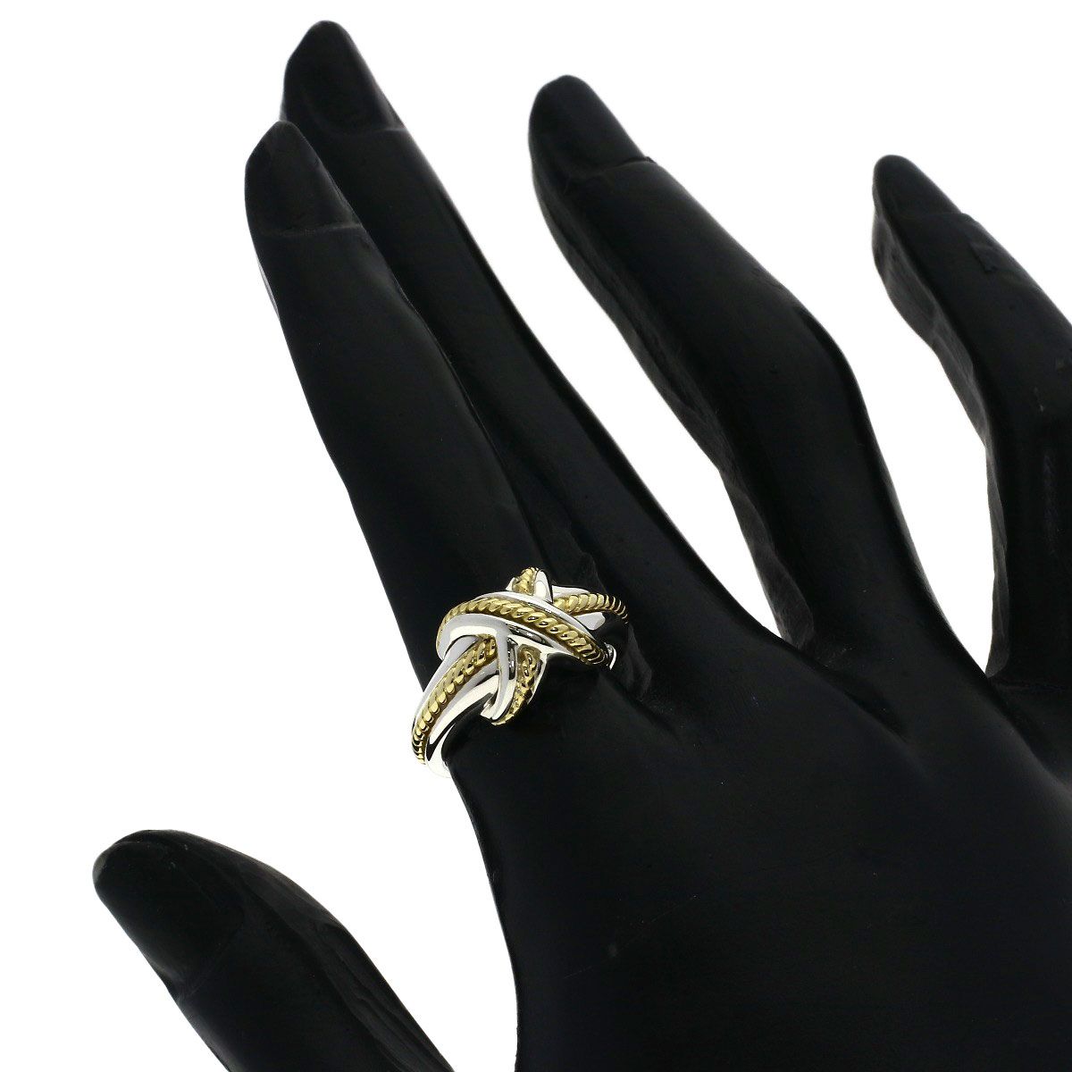 TIFFANY&Co. ティファニー シグネチャー クロス リング・指輪 SV K18YG