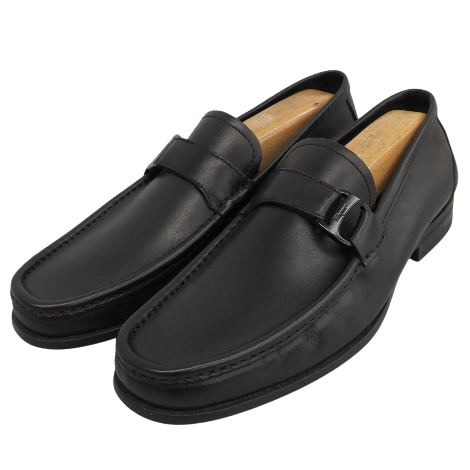 良品△本革 イタリア製 Salvatore Ferragamo サルバトーレ フェラガモ 