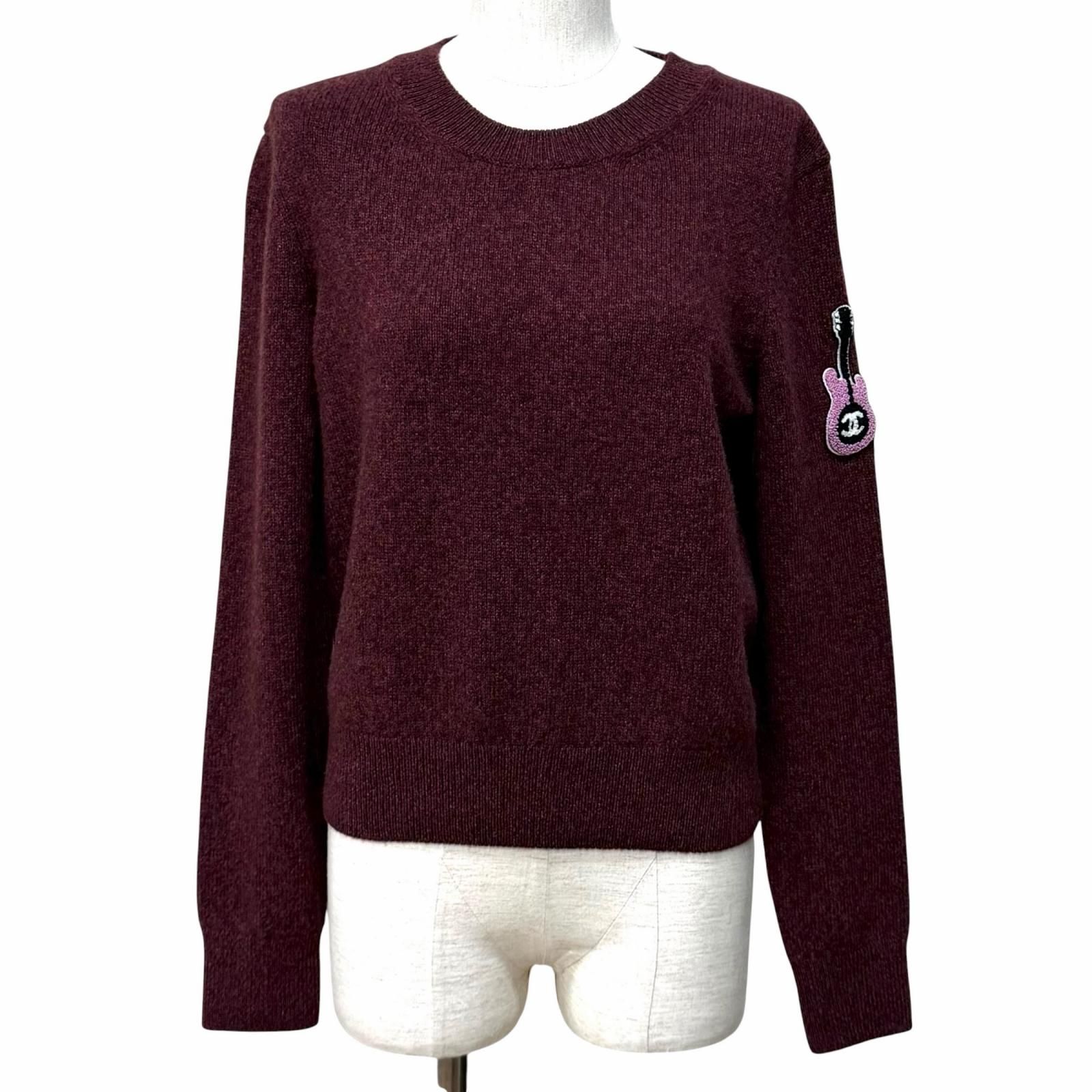 極美品★CHANEL シャネル P73852 カシミヤ ウール混 ココマーク金具付 Vネック ニットベスト ピンク系 34 イタリア製 正規品 レディース CHANEL - 極美品☆CHANEL シャネル P73852 カシミヤ ウール混 ココ