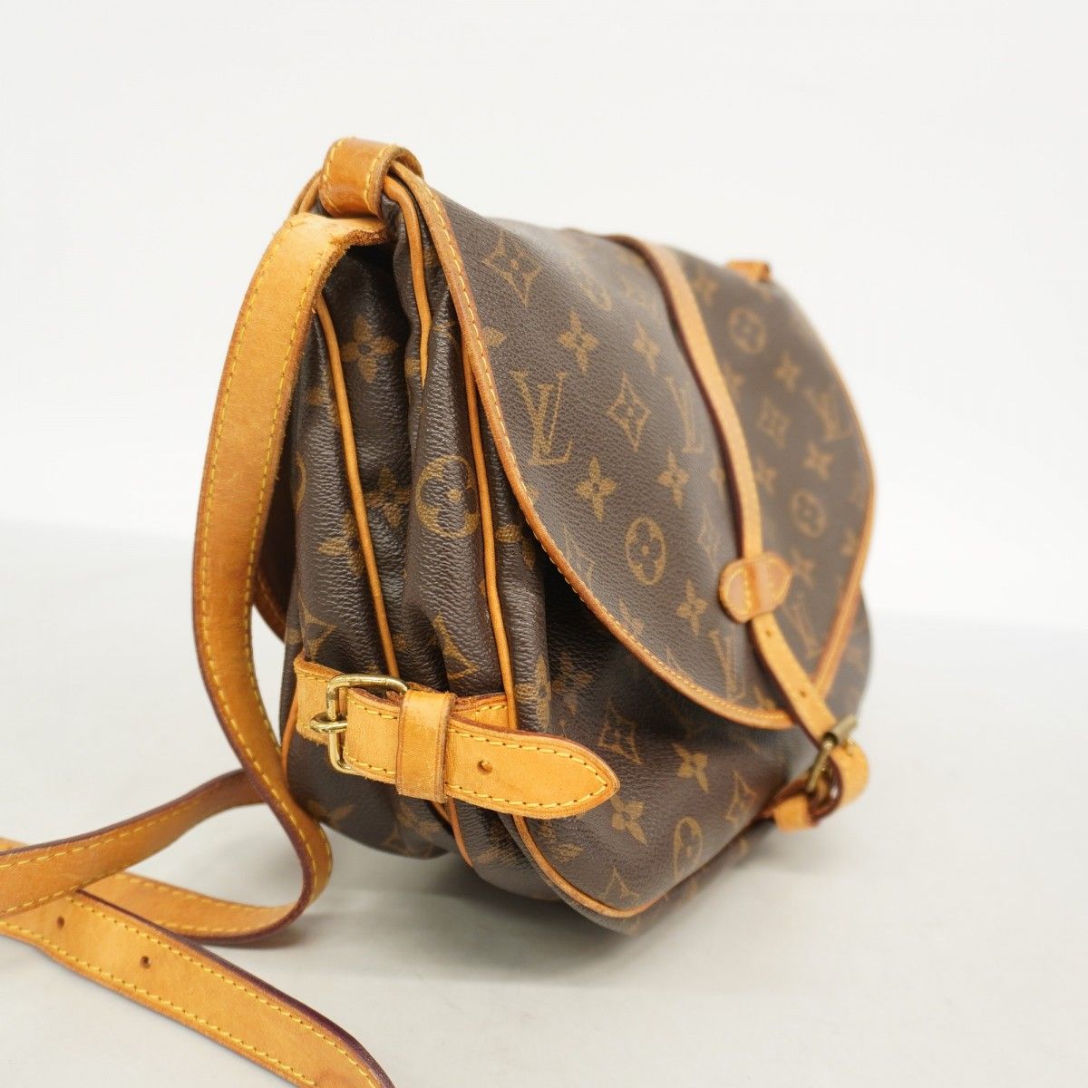 ルイ ヴィトン モノグラム ソミュール30 斜め掛け ショルダーバッグ M42256 PVC レディース LOUIS VUITTON 【228-68003】 LOUIS VUITTON - ルイ ヴィトン モノグラム ソミュール30 斜め掛け