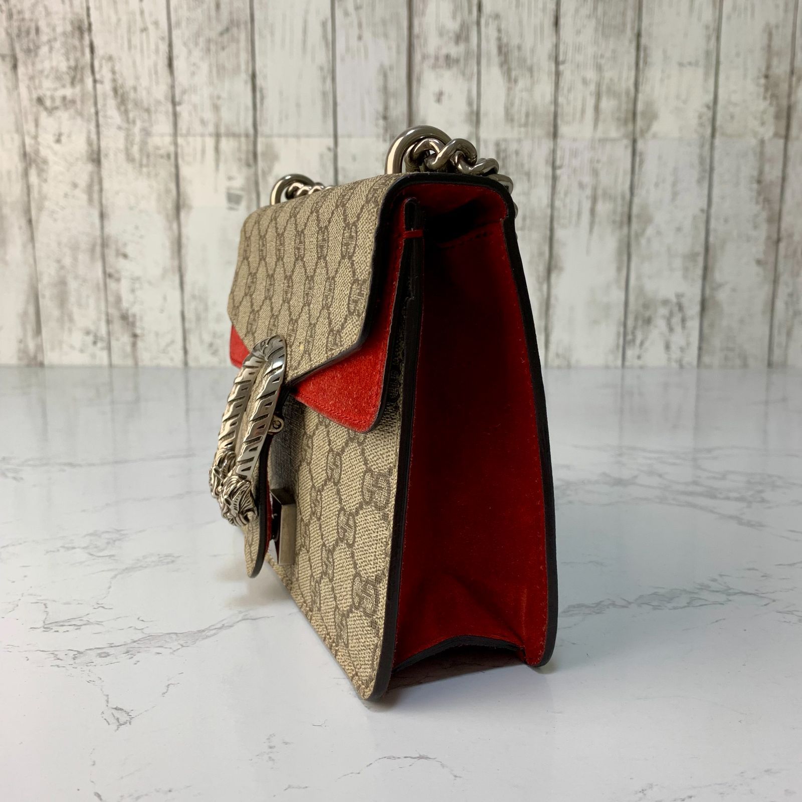 GUCCI ディオニュソス スモール GGスプリーム チェーン クロスボディ 