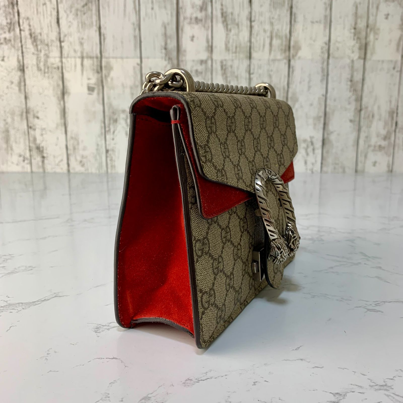 GUCCI ディオニュソス スモール GGスプリーム チェーン クロスボディ 