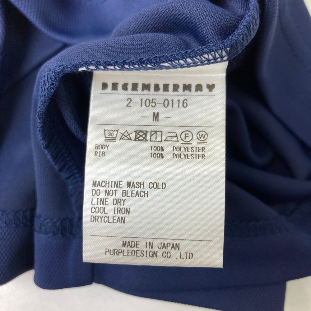 DECEMBERMAY ディセンバーメイハイネック 半袖TシャツネイビーサイズS サイズ：M DECEMBERMAY ディセンバーメイ ハイネック半袖Tシャツ