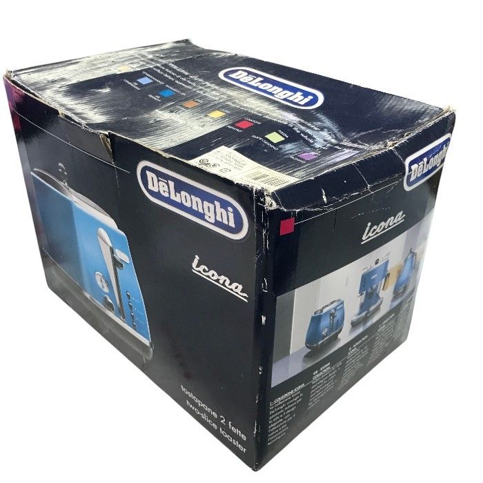 【未使用】DeLonghi　デロンギ　ポップアップトースター　CTO2003J-B 青 De'Longhi(デロンギ) アイコナ・コレクション ポップアップトースター