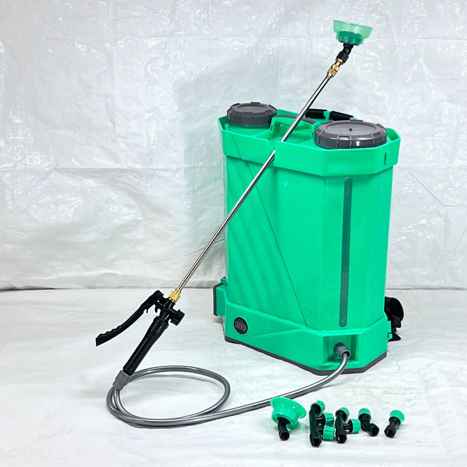 【展示品】 電動噴霧器 背負い式 16L バッテリー式 ノズル6種付 かき混ぜ機能付き グリーン OD-16TF 【1230】