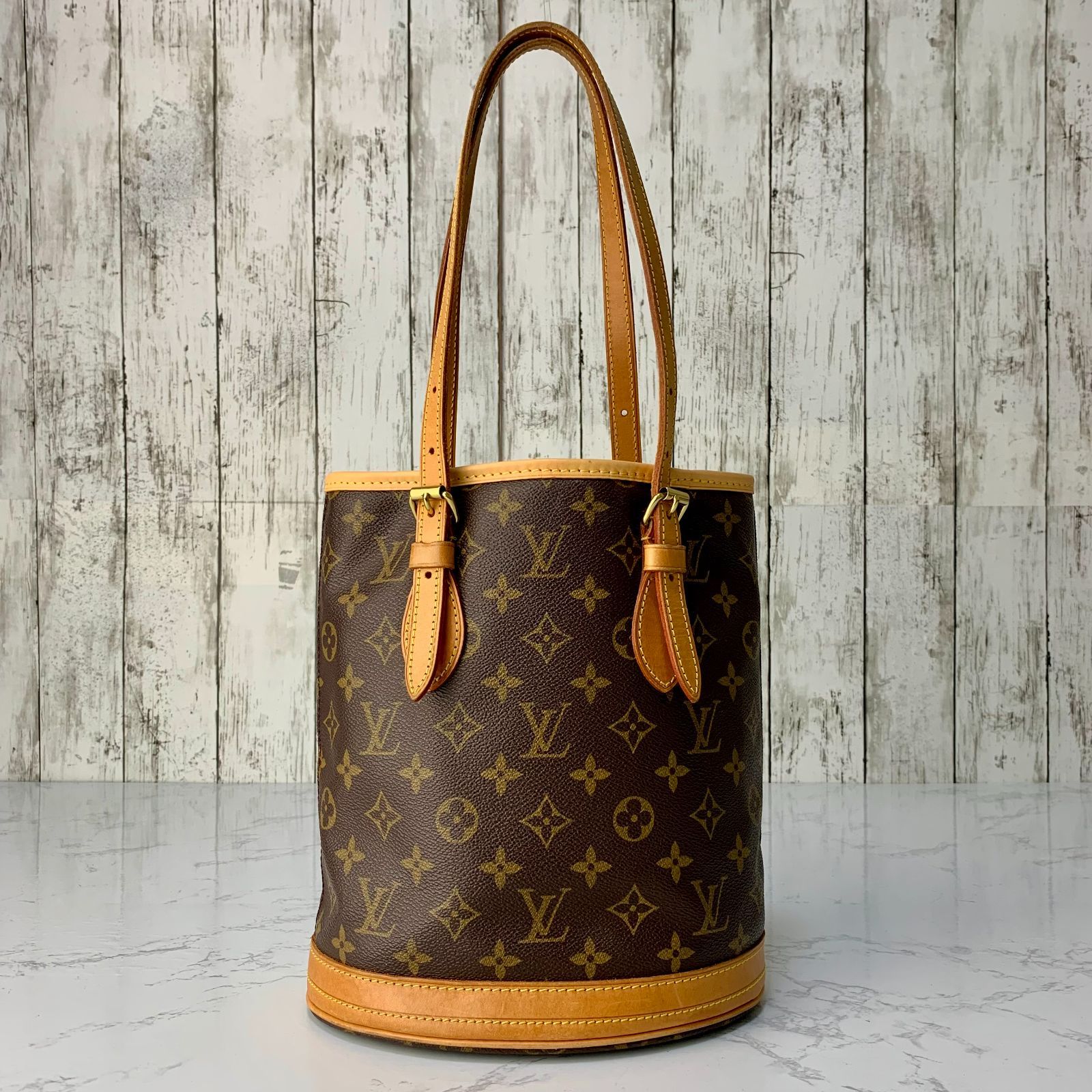 LOUIS VUITTON バケット PM モノグラム トート ショルダーバッグ 