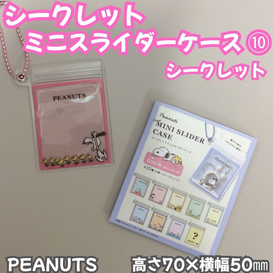 e041【新品・未使用】Snoopy シークレット ミニスライダーケース レア