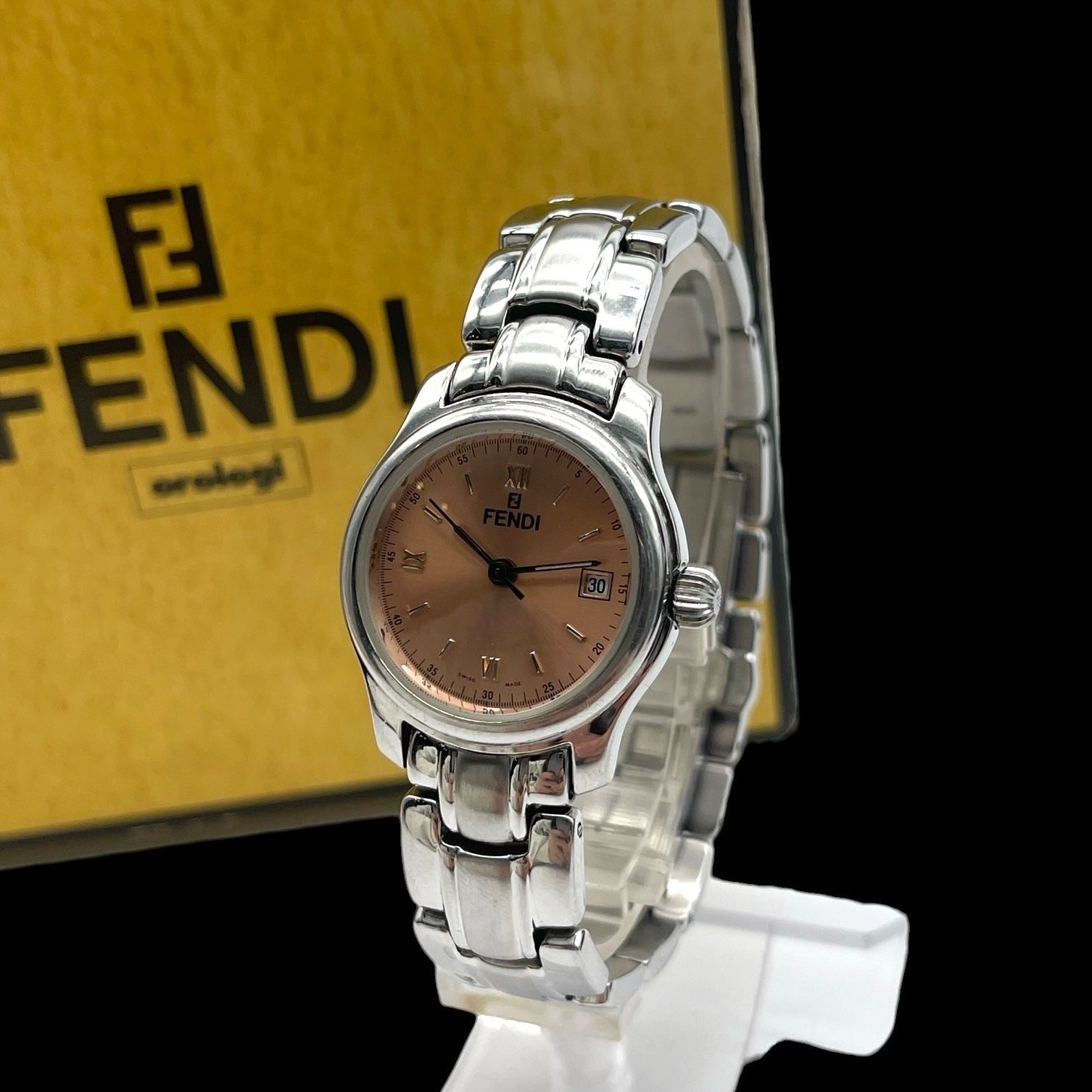 【稼働/電池新品】FENDI フェンディ 210L レディース クォーツ 新品電池稼働品 箱付き FENDI フェンディ レディース腕時計 210L