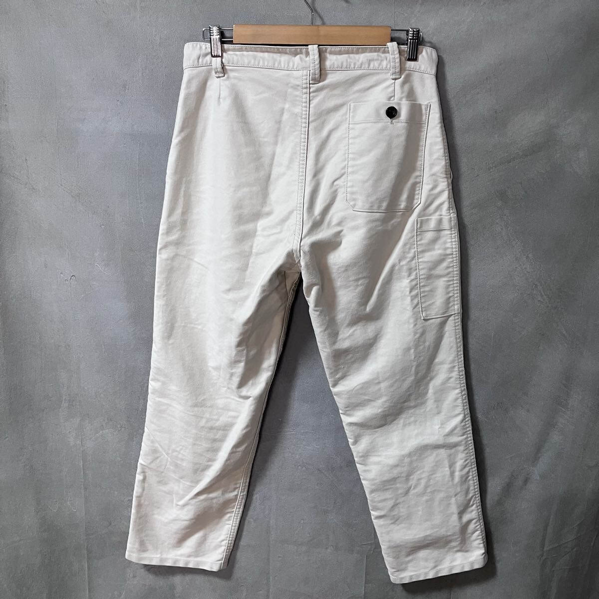 Le Sans Pareil ルサンパレイユ コットン モールスキン ハンガーポケット ユーロ ワークパンツ size 40 M アイボリー - メルカリ