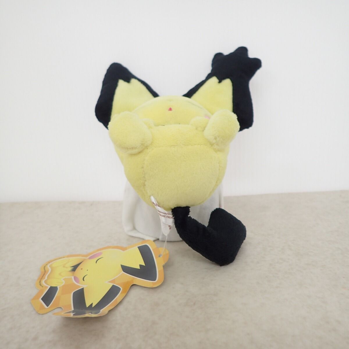 ポケモンセンター ぬいぐるみ うたたね☆ギザみみピチュー 紙タグ付き