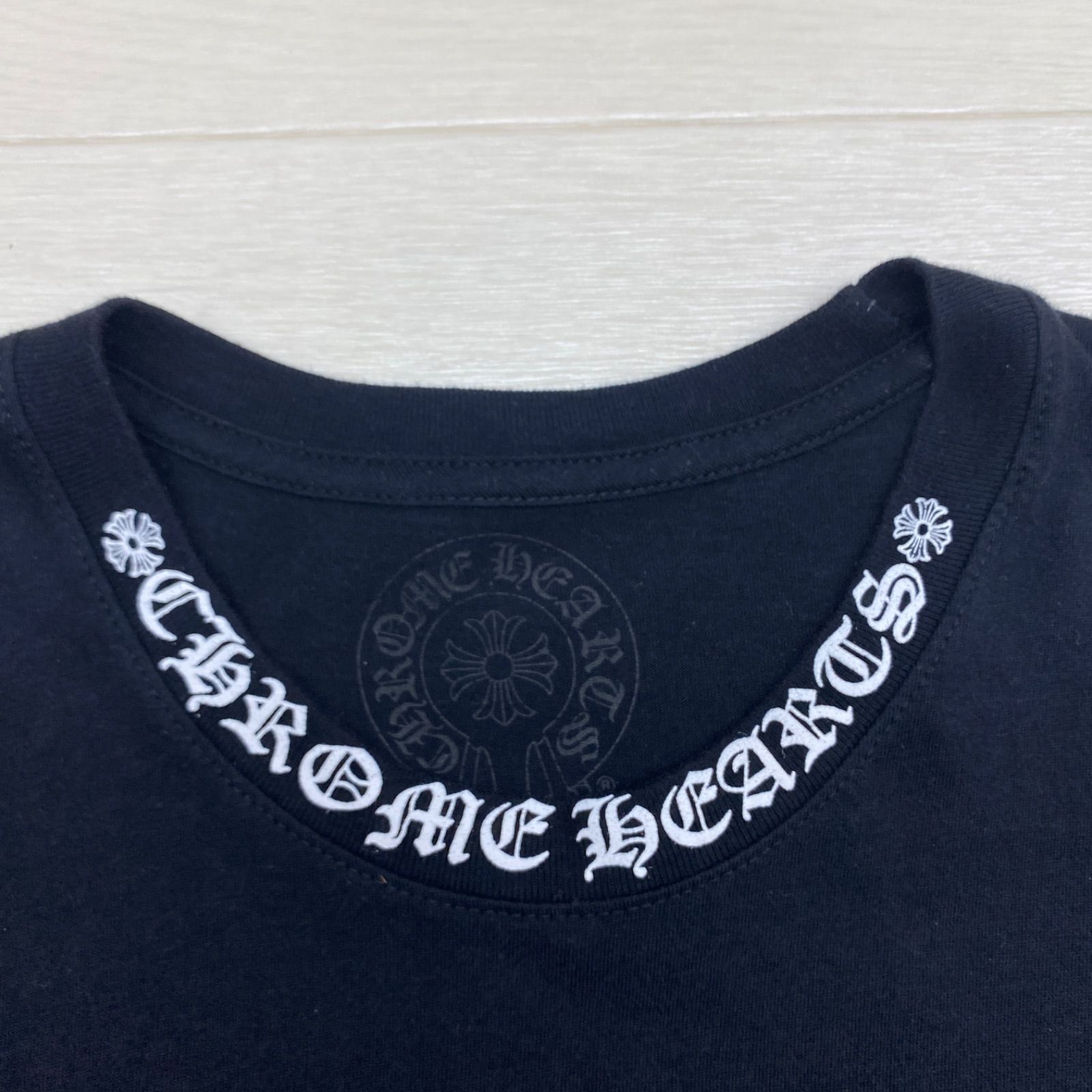 クロムハーツ メンズ Tシャツ 半袖 ブラック 正規品 サイズM 