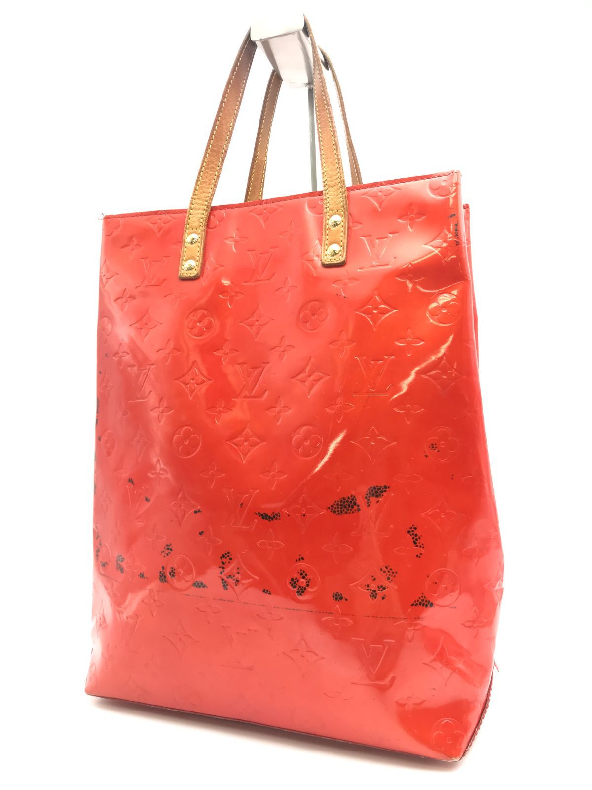 LOUIS VUITTON　ルイヴィトン　トートバッグ　リードMM　ヴェルニ　レッド系　1879