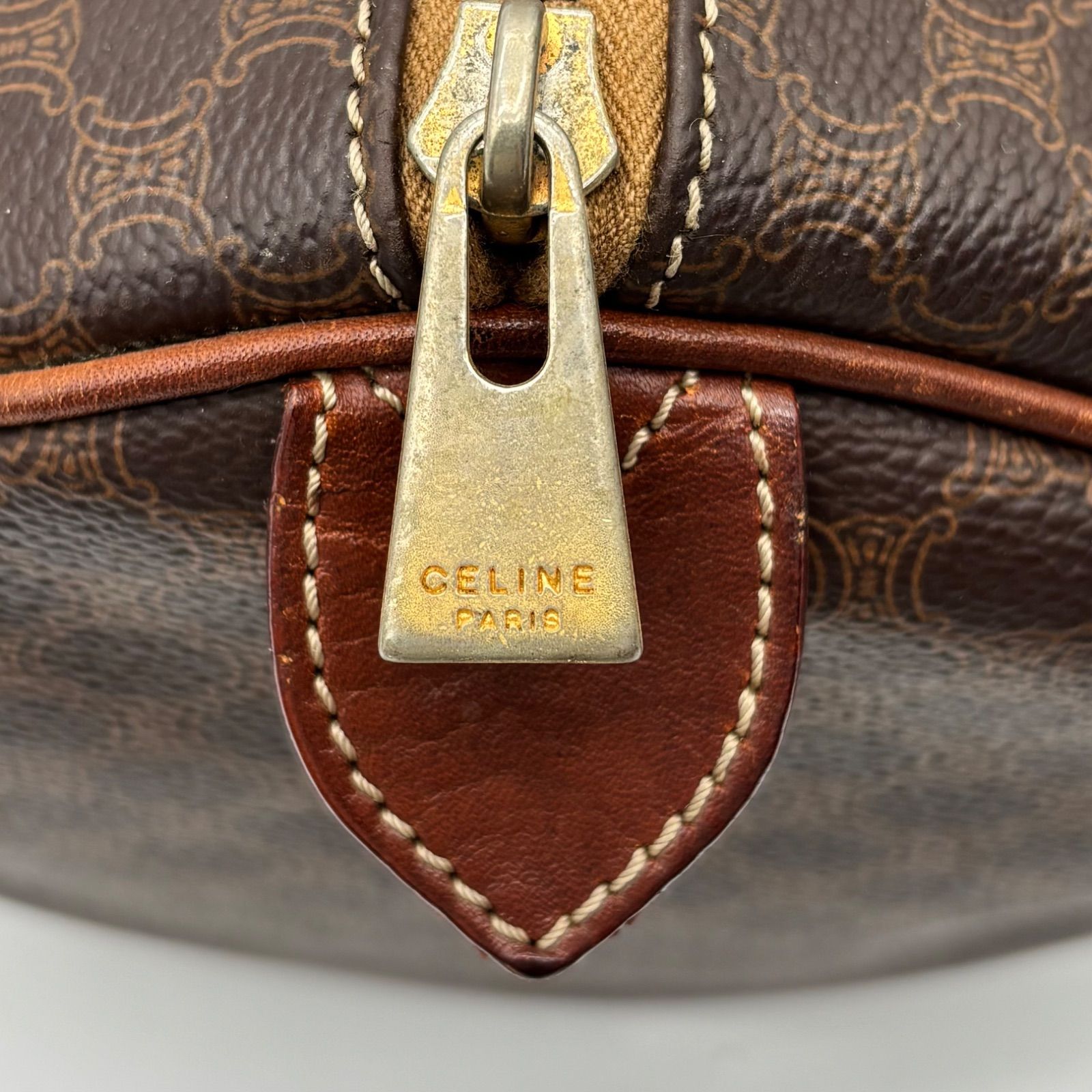 CELINE 新品同様 セリーヌ CELINE マカダム柄 トート バッグ ブラック 