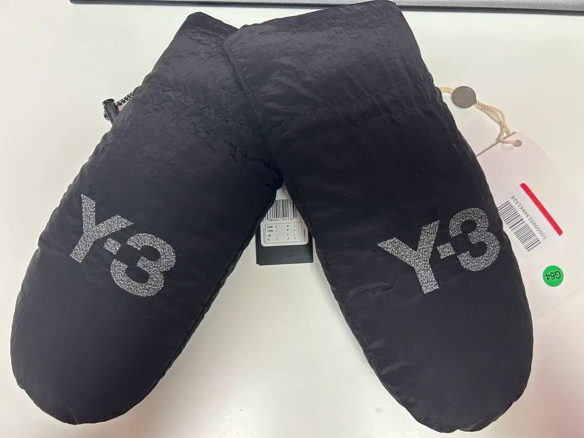 Y-3 ブラック ダウン ミトン手袋