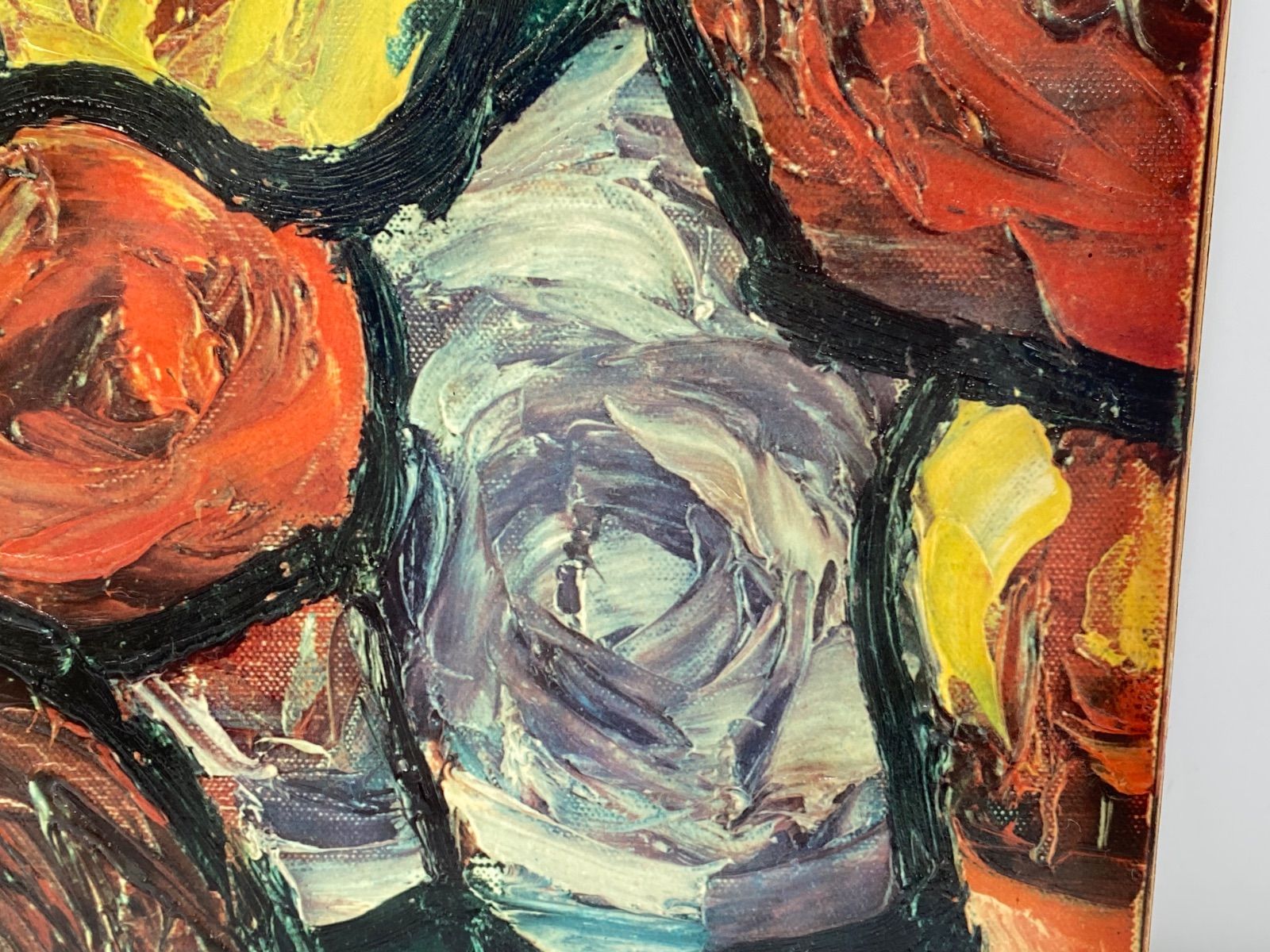林武 薔薇 油彩 複製画 大日本絵画巧芸美術株式会社制作 - メルカリ