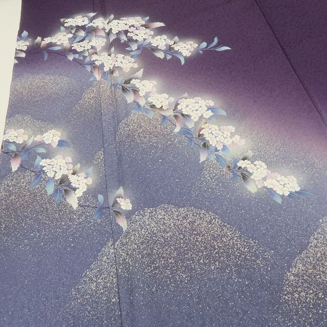 百華❀Y4908◇未着用 正絹 やまと誂製 枝桜 作家物落款 彩 仕付け糸付