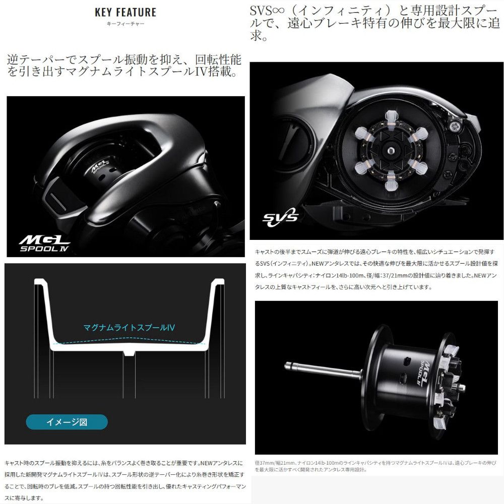 新品 シマノ 25アンタレス 101HG LEFT 左ハンドル 釣り具 両軸ベイト