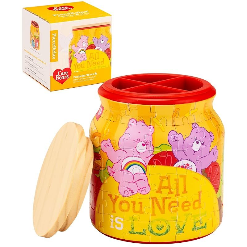 【新品】 ピースリラックス(PieceRelax) 96ピース 小物入れパズル 母の日ギフト 【ケアベア＿カロリーパーティー】(10X10X11cm) プラ製 3D立体 プレゼント交換 ハロウィン パーティー 飾り [BB1063] 1