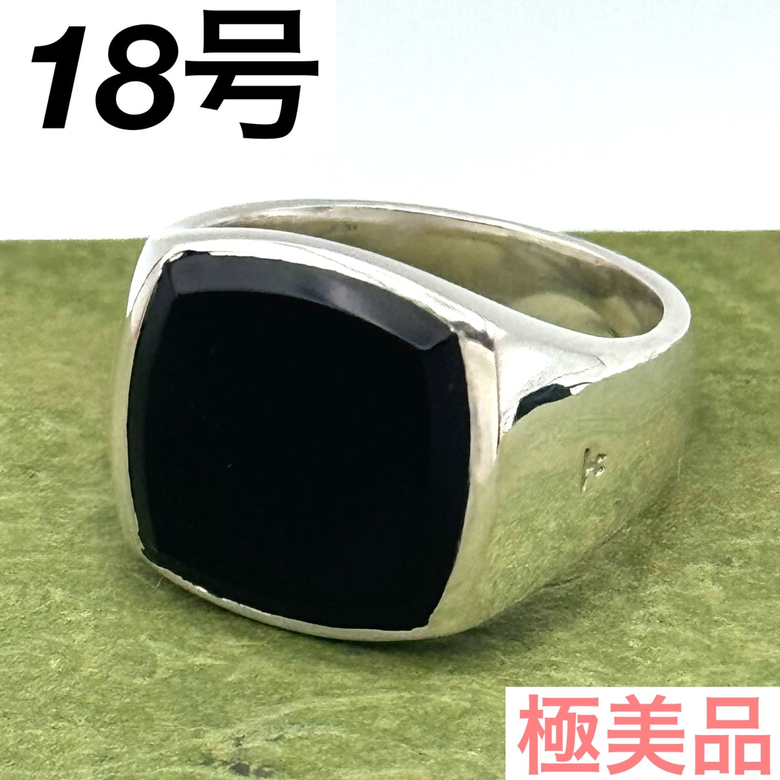 18号】トムウッド クッション ブラック オニキス 指輪 リング 4-96-33 18号】トムウッド クッション ブラック オニキス 指輪 リング 4-96-33