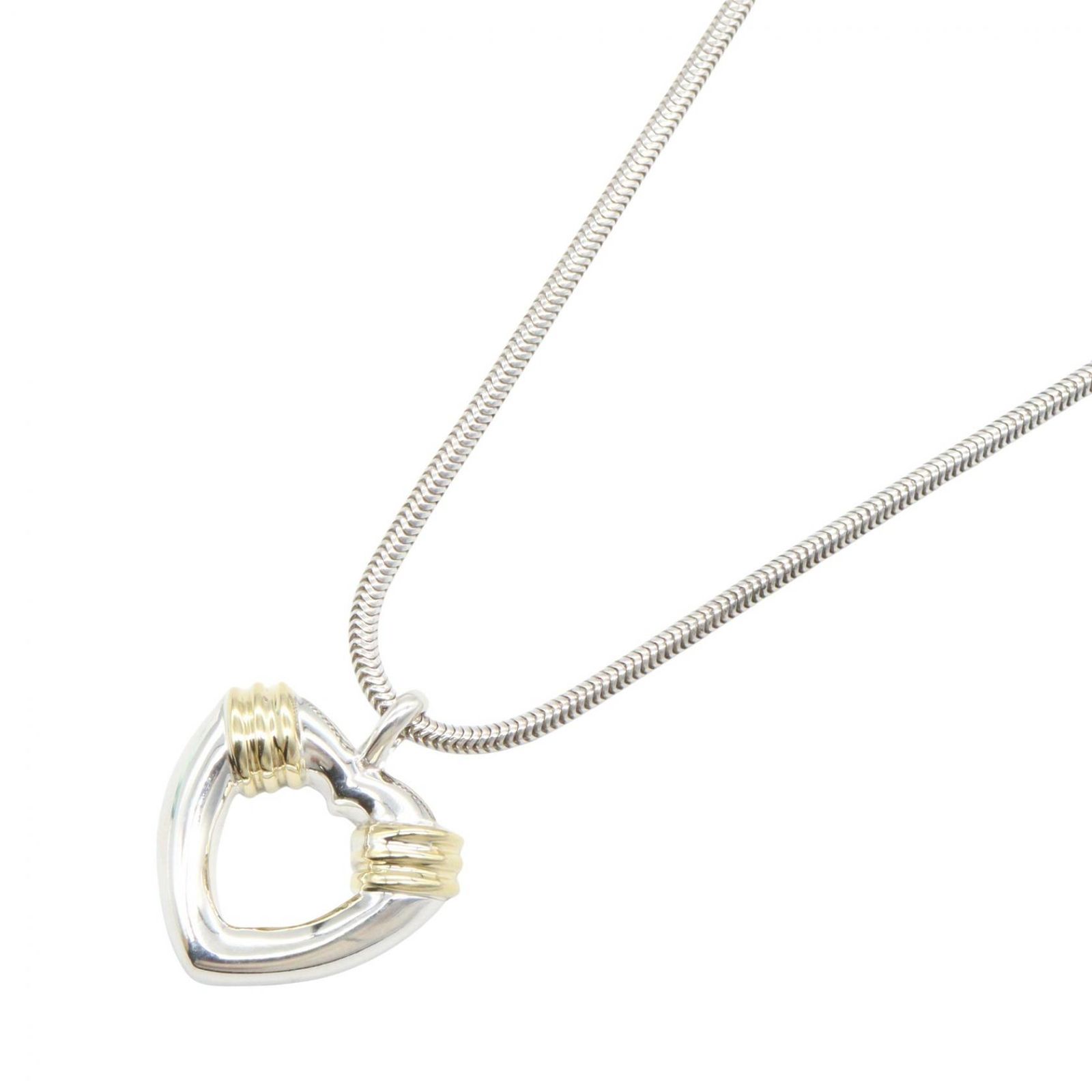 Tiffany & Co. シルバー ハートネックレス レディース 美品 Tiffany&Co