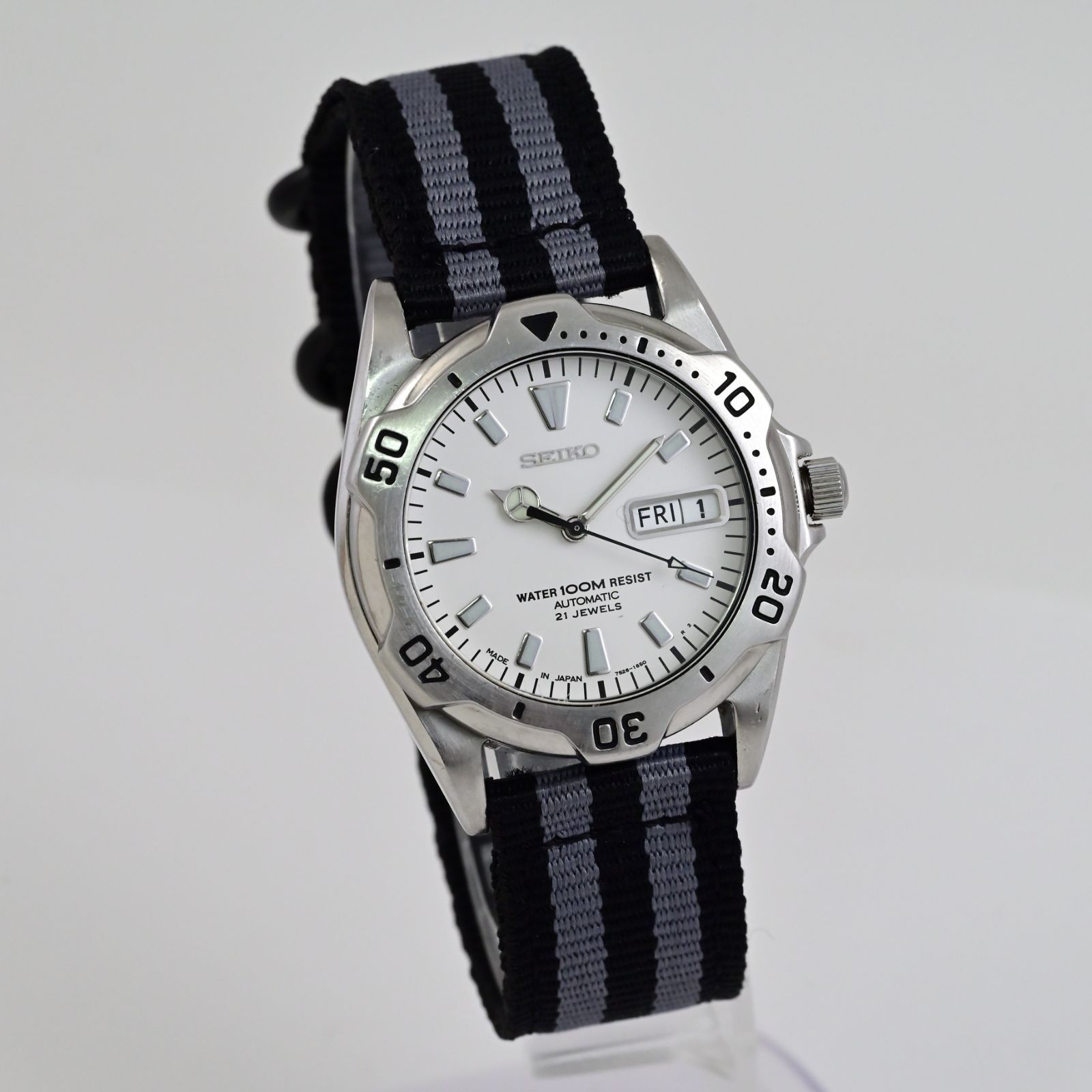 セイコー SEIKO 21 Jewels 自動巻 回転ベゼル Automatic Day/Date Ref 