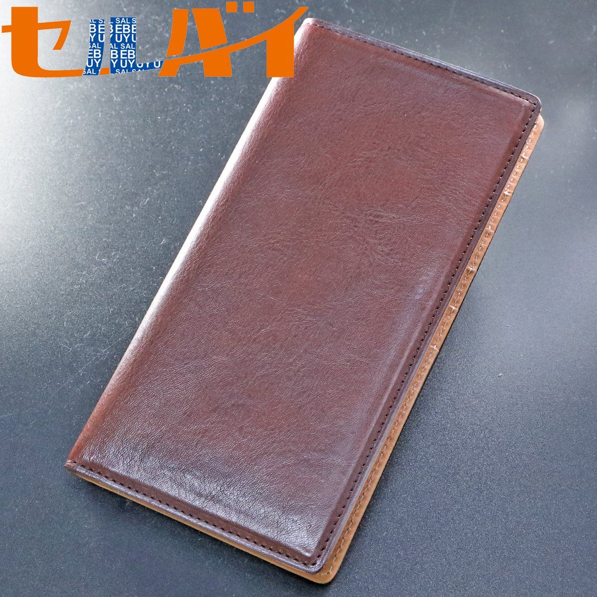 本物 超美品 ココマイスター 二つ折り長財布財布 マットーネ ロングウォレット 紳士用 メンズ 国産 COCOMEISTER
