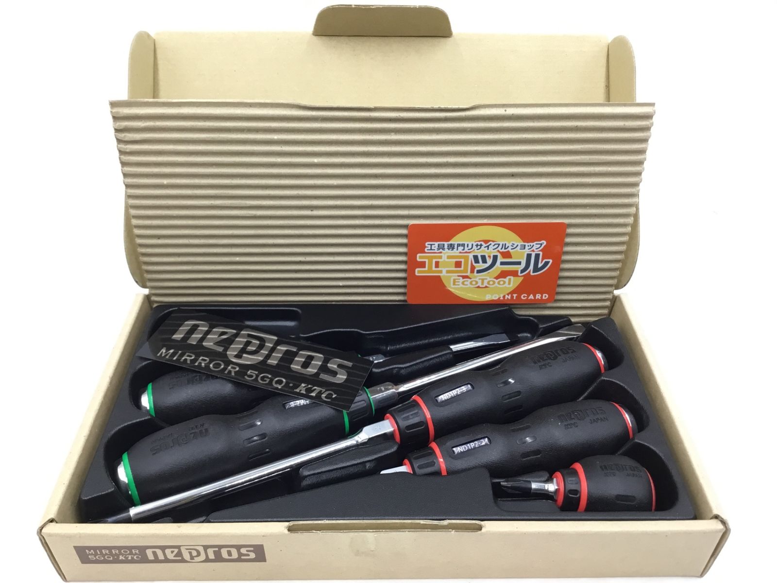 【未使用に近い】KTC/Nepros/ネプロス NTD106 ☆ 樹脂柄混合ドライバーセット6本組 [IT_Q30C0][半田][M04] 13,543円