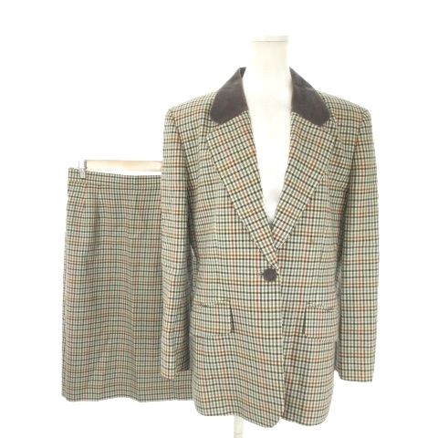 美品☆DAKSダックス☆チェックスーツ　ブラウン系 楽天市場】ダックス（スーツ・セットアップ｜レディースファッション