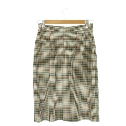 ダックス DAKS セットアップ スカートスーツ 11AR 69-94 緑 グリーン