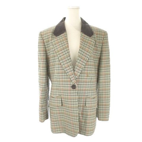 DAKS ダックス ハウスチェック セットアップ スカート スーツ くるみボタン DAKS - 日本製/vintage☆DAKS/ダックス☆スカートスーツ/上下