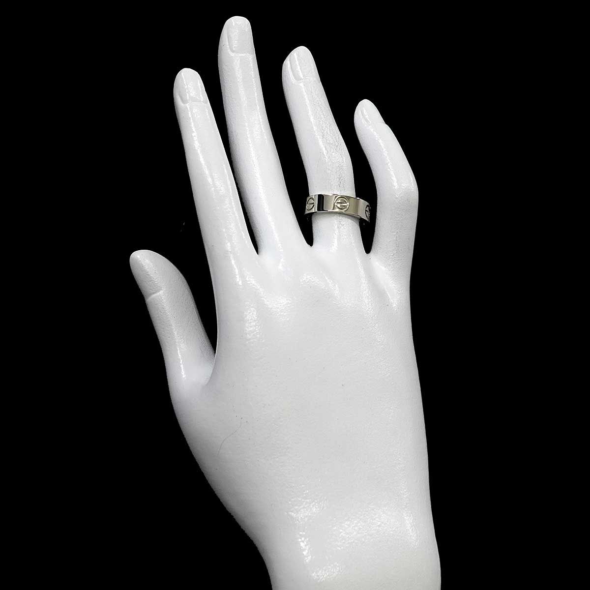 カルティエ Cartier ラブ クラシック #53 リング K18 WG ホワイト