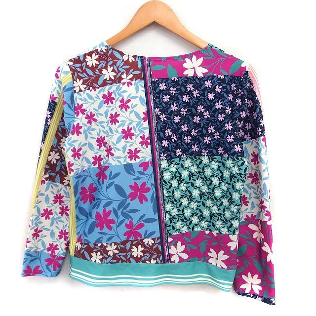 ユキトリイ YUKI TORII パッチワーク風 花柄 Tシャツ カットソー 長袖