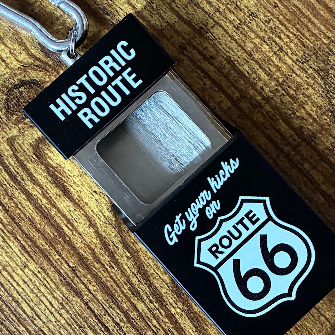 灰皿】タバコ型携帯灰皿キーホルダー ROUTE66 ルート66 アメリカン雑貨