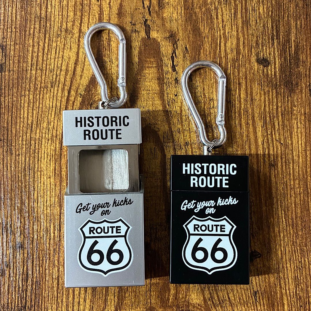 灰皿】タバコ型携帯灰皿キーホルダー ROUTE66 ルート66 アメリカン雑貨