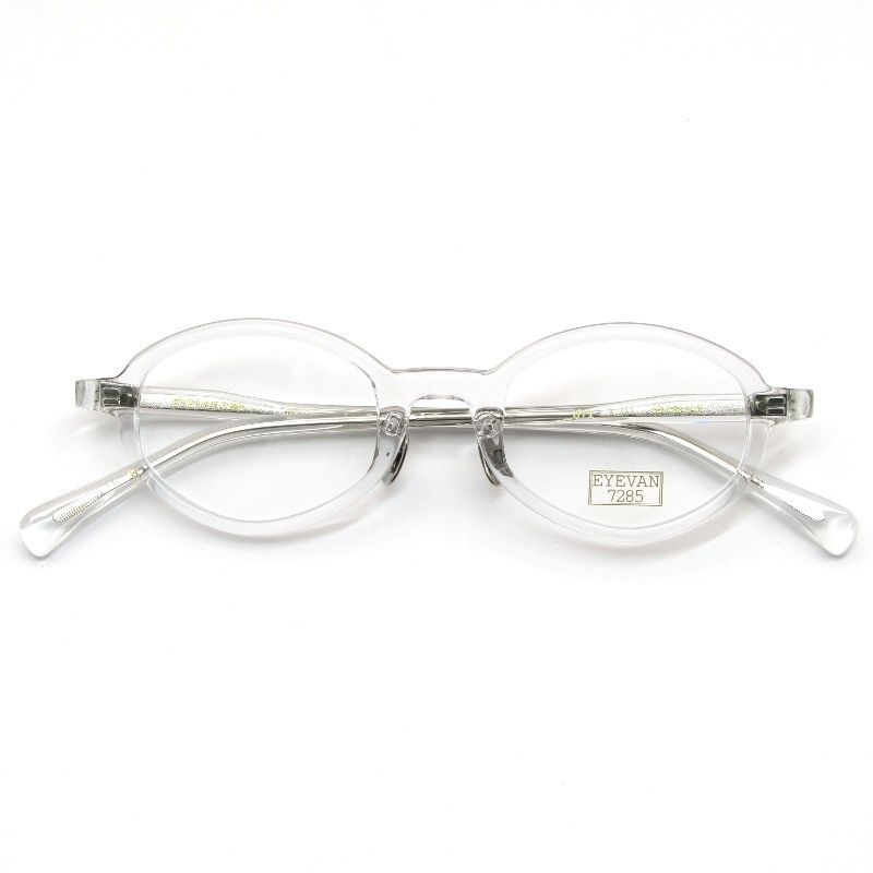 未使用 EYEVAN7285 アイヴァン7285 メガネフレーム MODEL.371 日本製 バレルシェイプ 1PINカシメ 211 ブルークリスタル 61005393 未使用 EYEVAN7285 アイヴァン7285 メガネフレーム MODEL.371 日本製