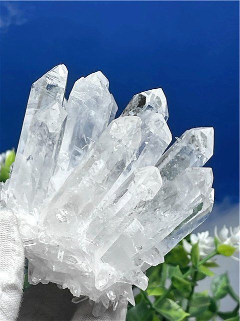 銀座 店 【入手困難】AAA級高透明度天然水晶クラスター114B6-181B85
