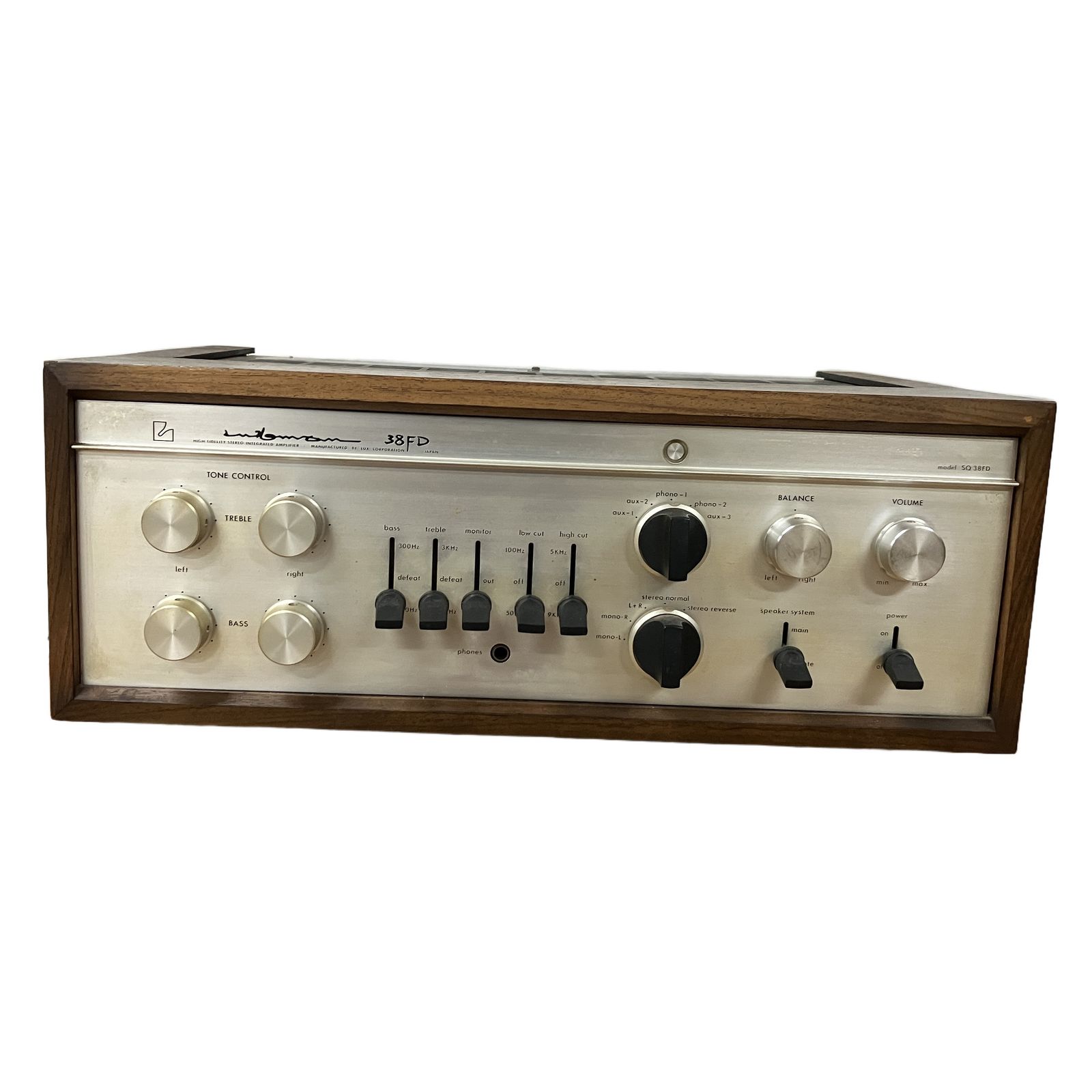 LUXMAN SQ38FD プリメインアンプ 初期製造 1970年-1971年頃